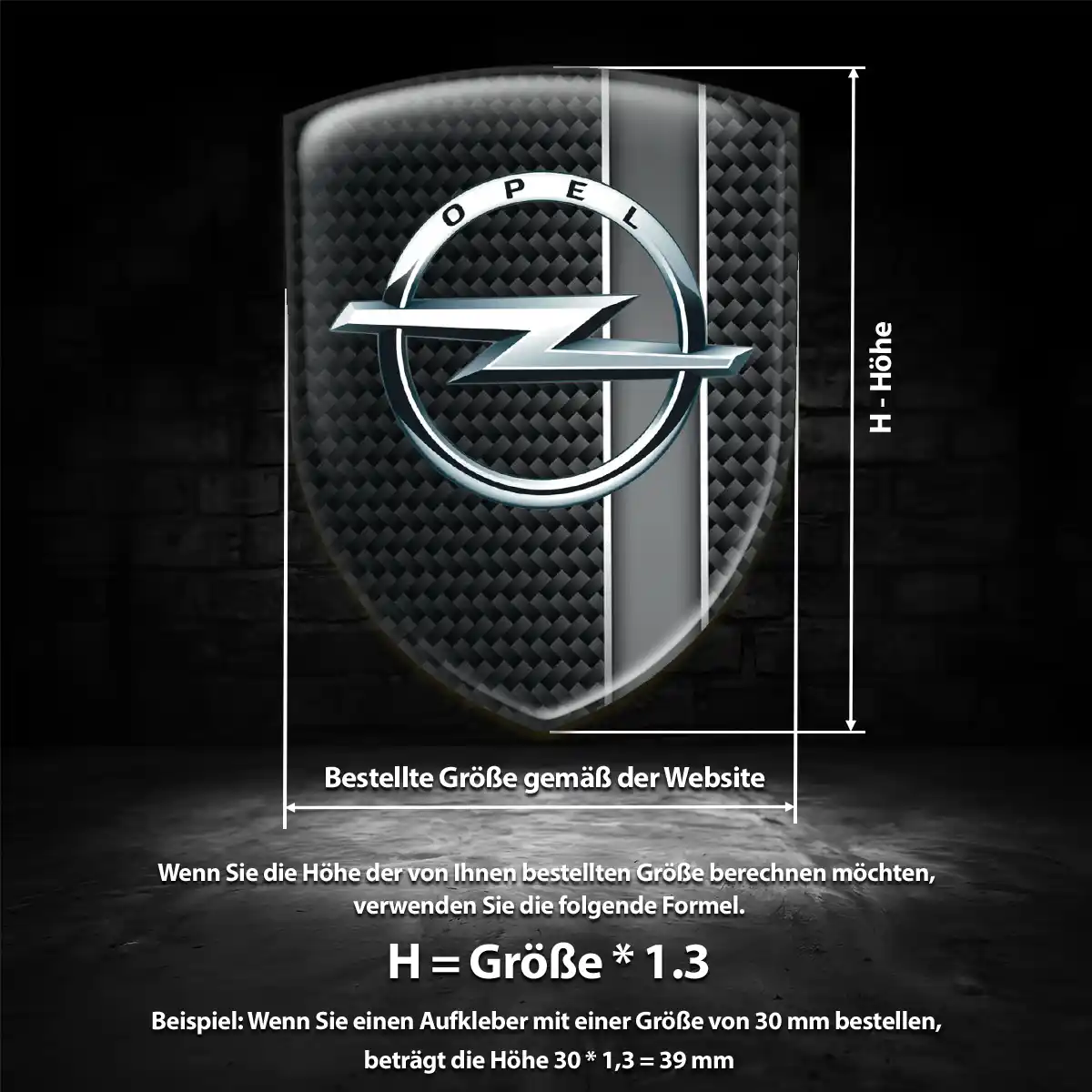 Opel Aufkleber 3D Gel Emblem Hohe Qualität