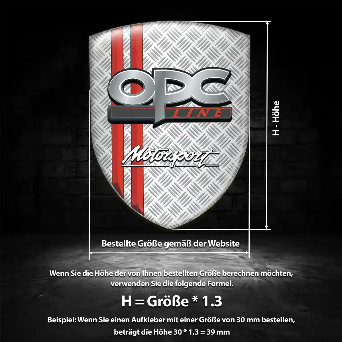 Opel Aufkleber 3D Gel Emblem Interieurdesign