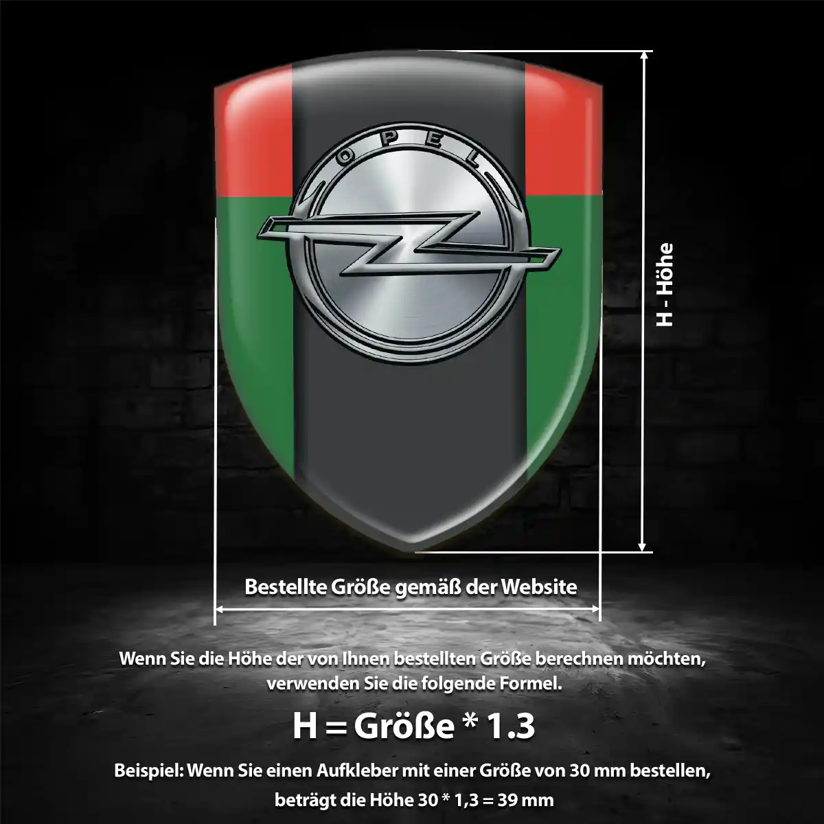 Opel Aufkleber 3D Gel Emblem Premiumqualität