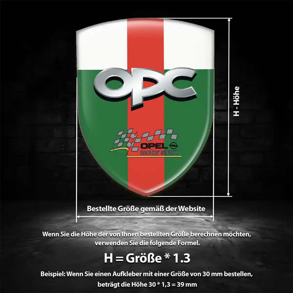 Opel Aufkleber 3D Gel Embleme Auto Elegantes Design