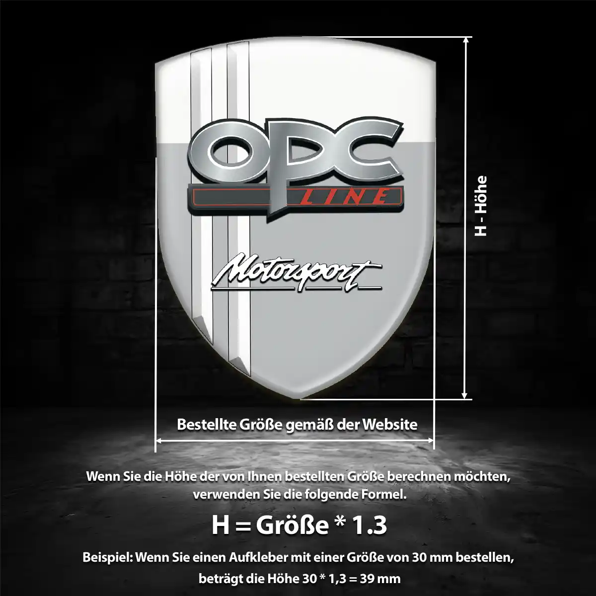 Opel Aufkleber 3D Gel Embleme Auto Hochwertiges Harz