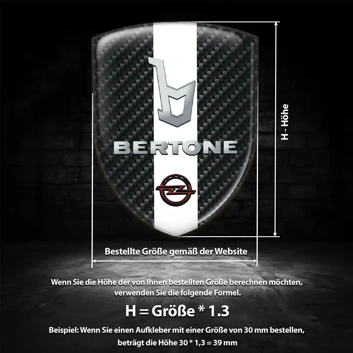 Opel Aufkleber 3D Gel Embleme Auto Premium-Edition