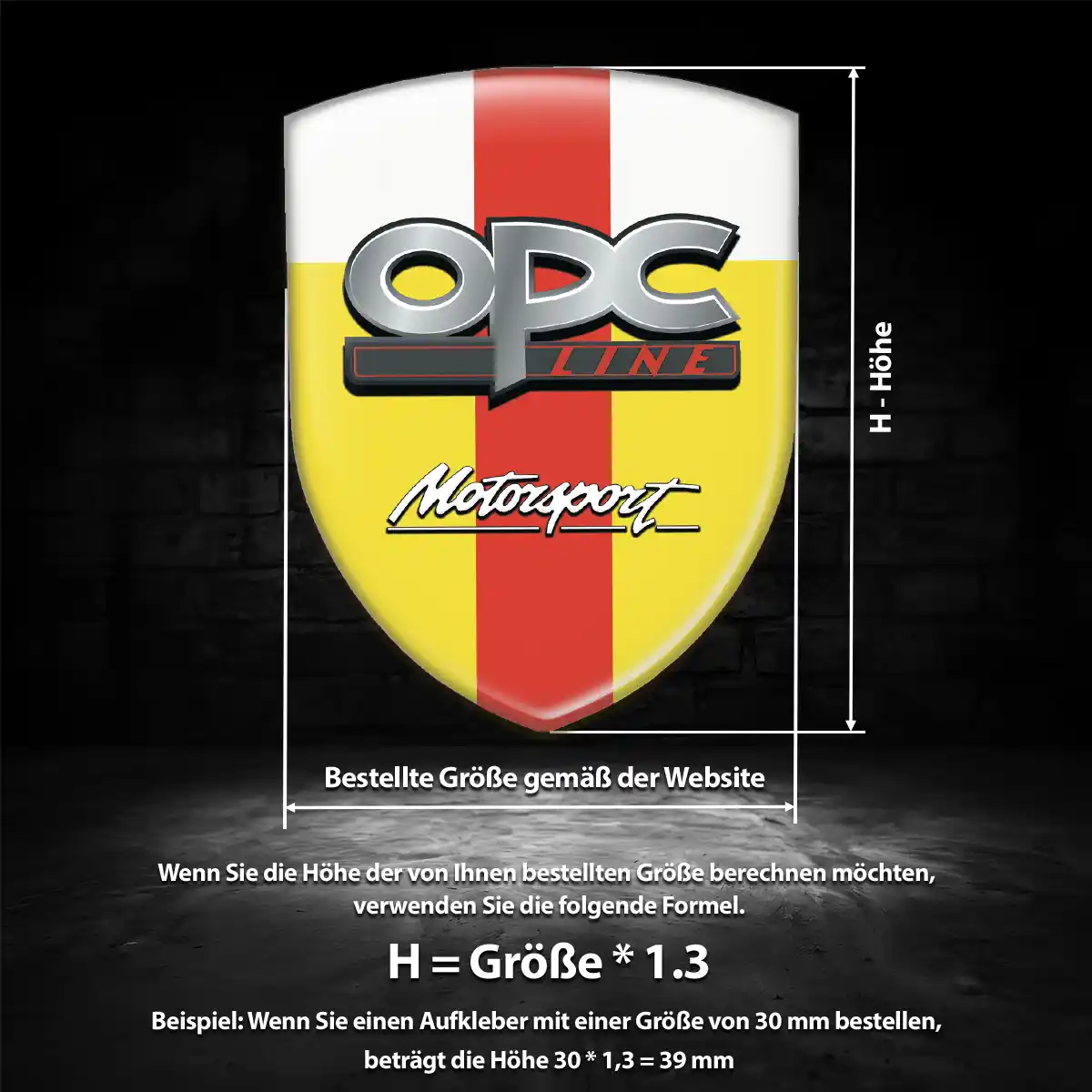 Opel Aufkleber 3D Gel Embleme Exterieurdesign