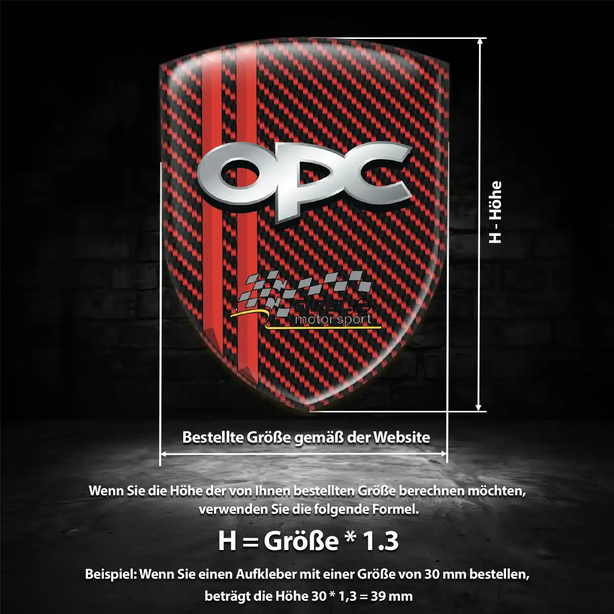 Opel Aufkleber 3D Gel Embleme Premiumqualität