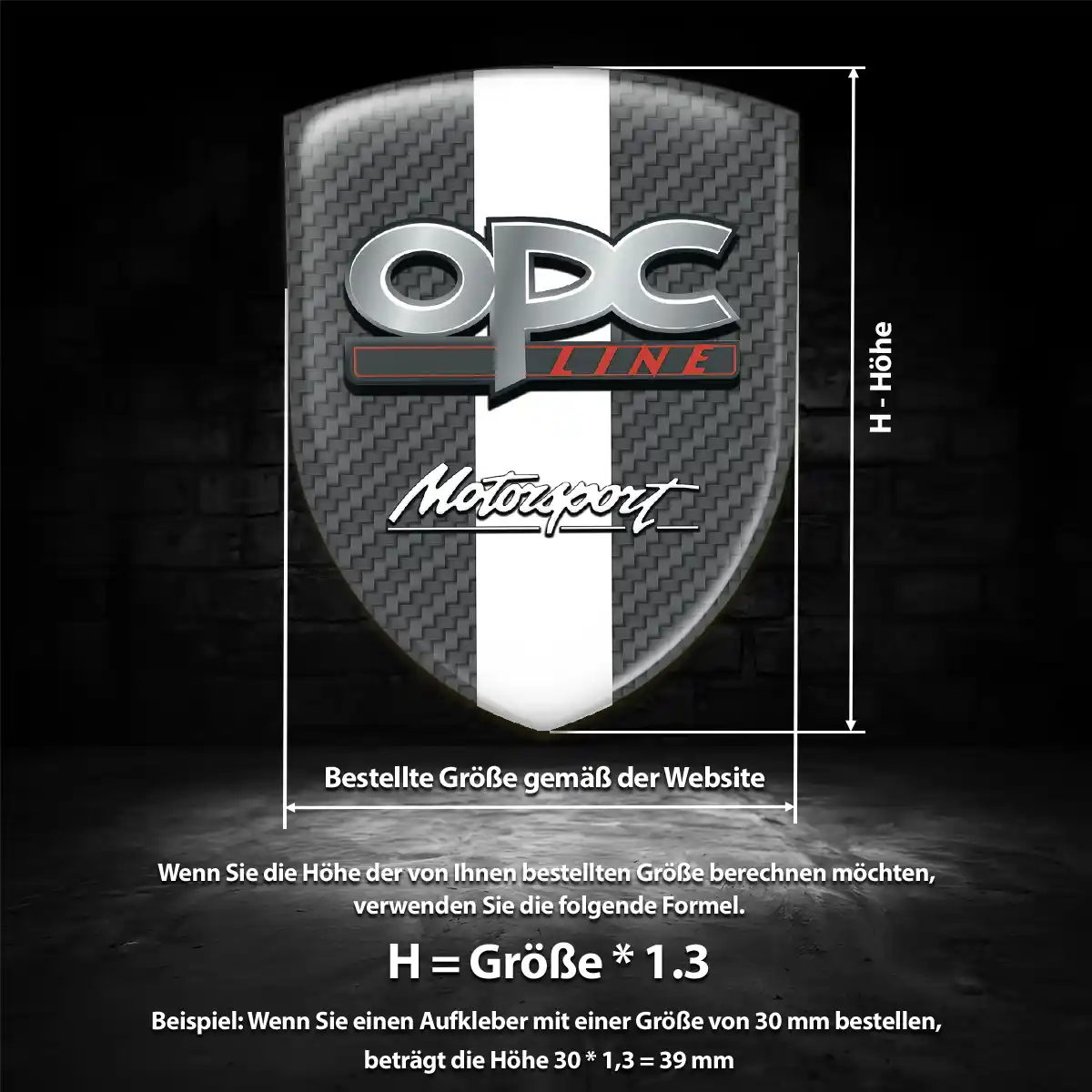 Opel Aufkleber 3D Gel Silikon Auto Interieurdesign