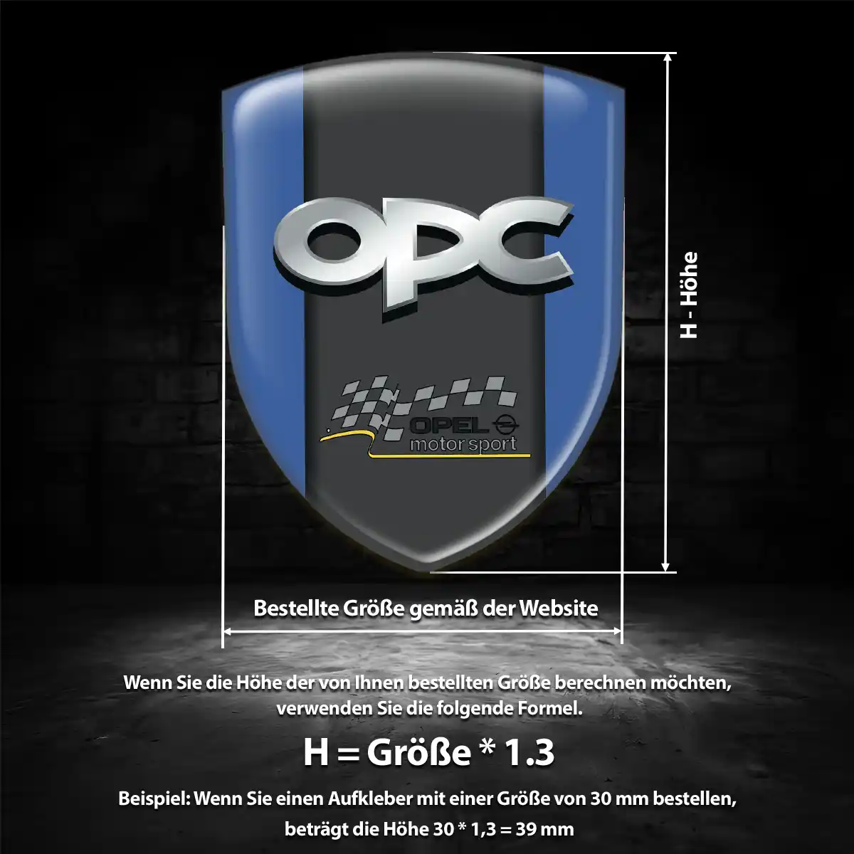 Opel Aufkleber 3D Gel Silikon Auto Modernes Design