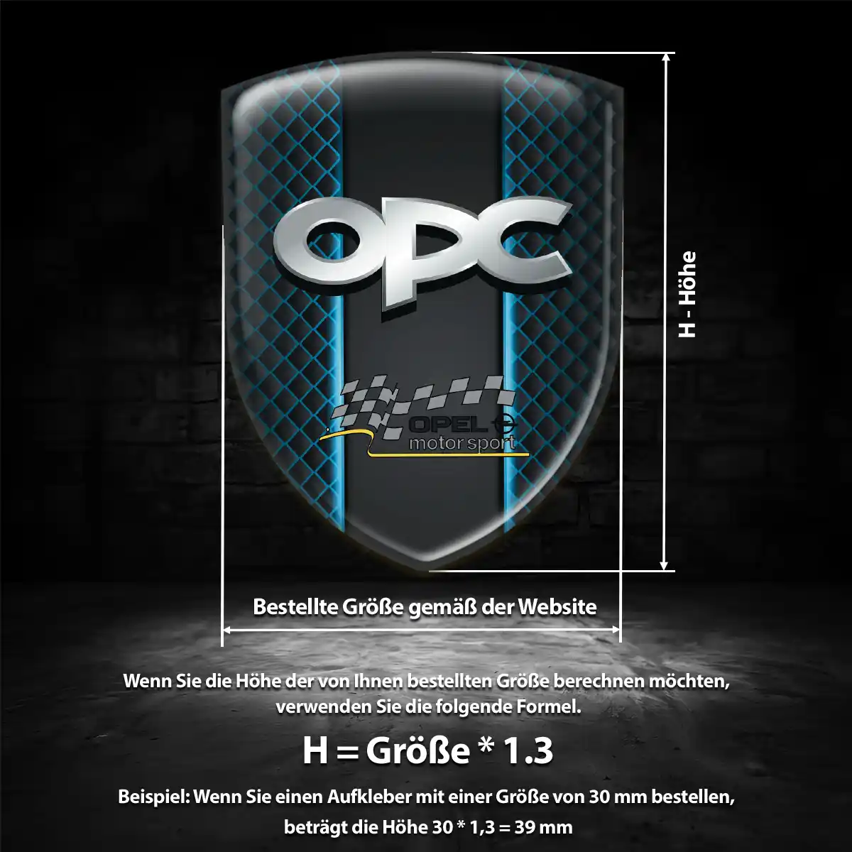 Opel Aufkleber 3D Gel Silikon Auto Stilvolles Design