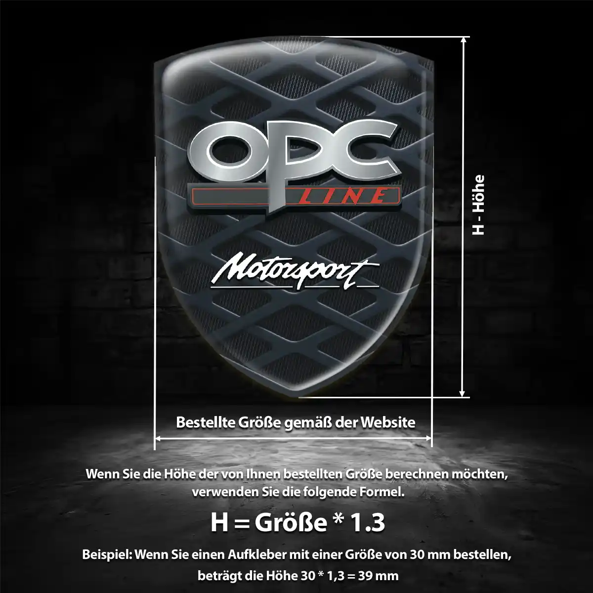 Opel Aufkleber 3D Gel Silikon Hochwertiges Harz