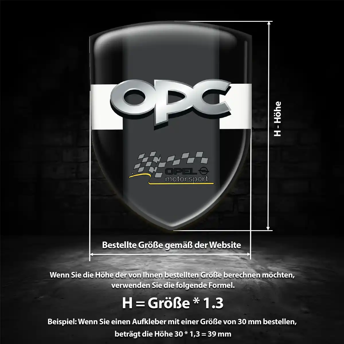 Opel Aufkleber 3D Gel Silikon Premium-Edition