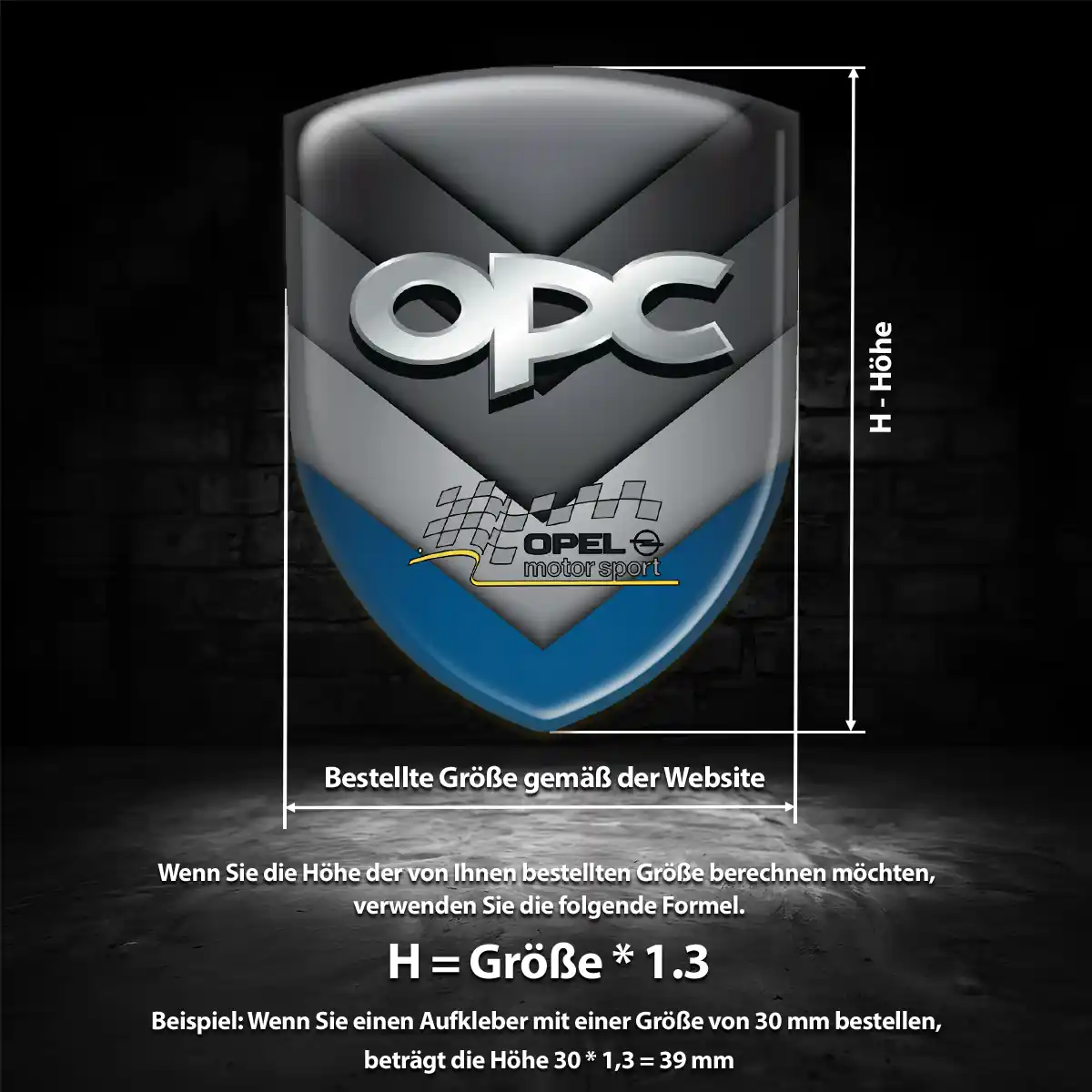 Opel Aufkleber 3D Gel Silikon Stilvolles Design