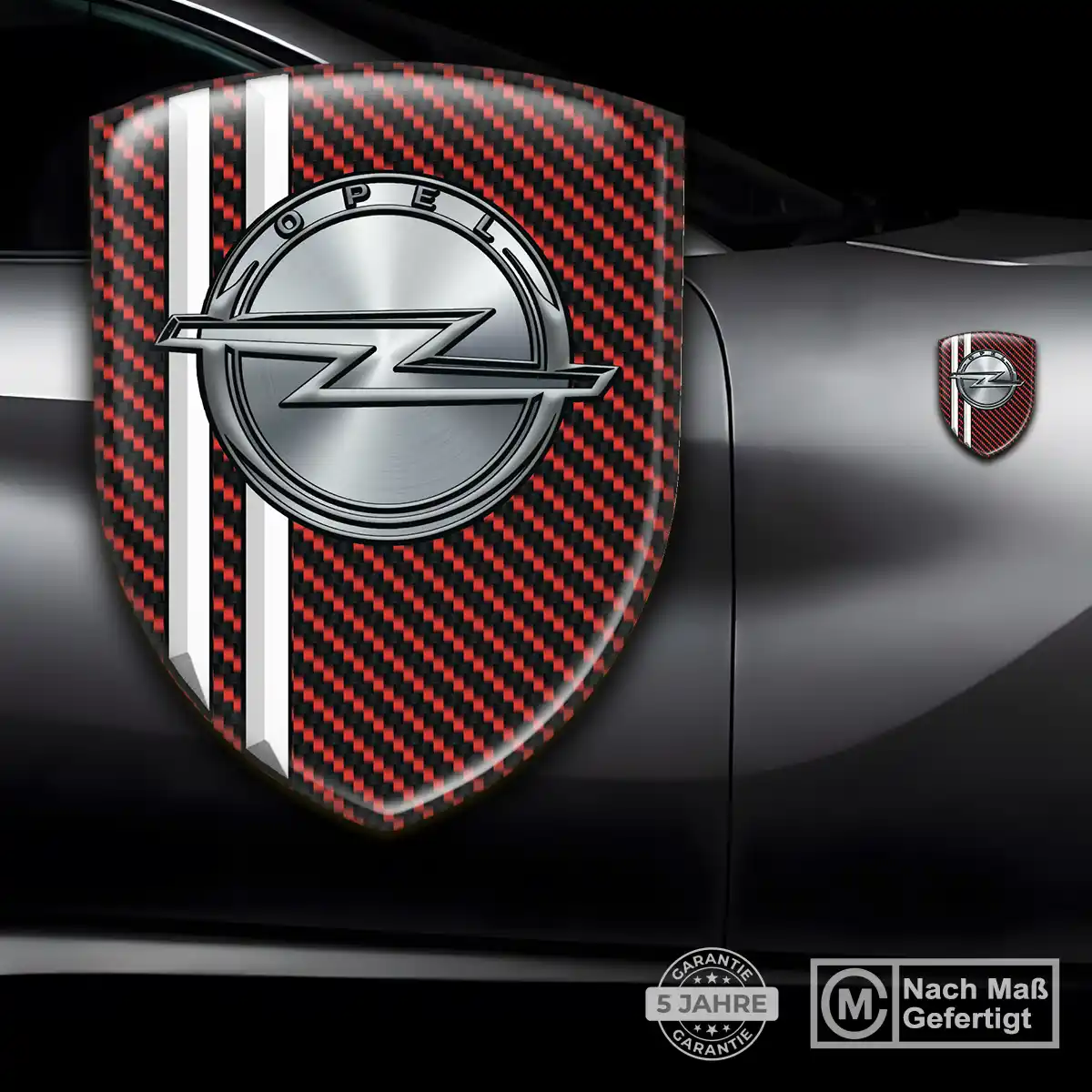 Opel Aufkleber 3D Gel Wappen Auto Hochwertiges Harz