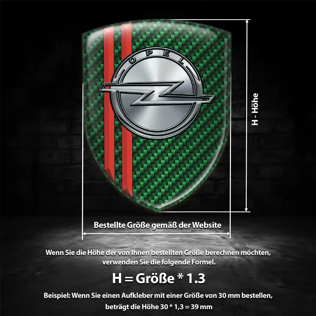 Opel Aufkleber 3D Gel Wappen Auto Hohe Qualität