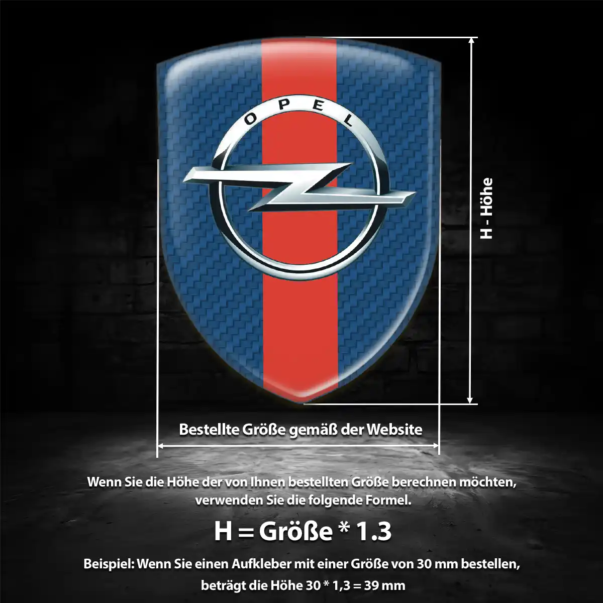 Opel Aufkleber 3D Gel Wappen Auto Limitierte Auflage