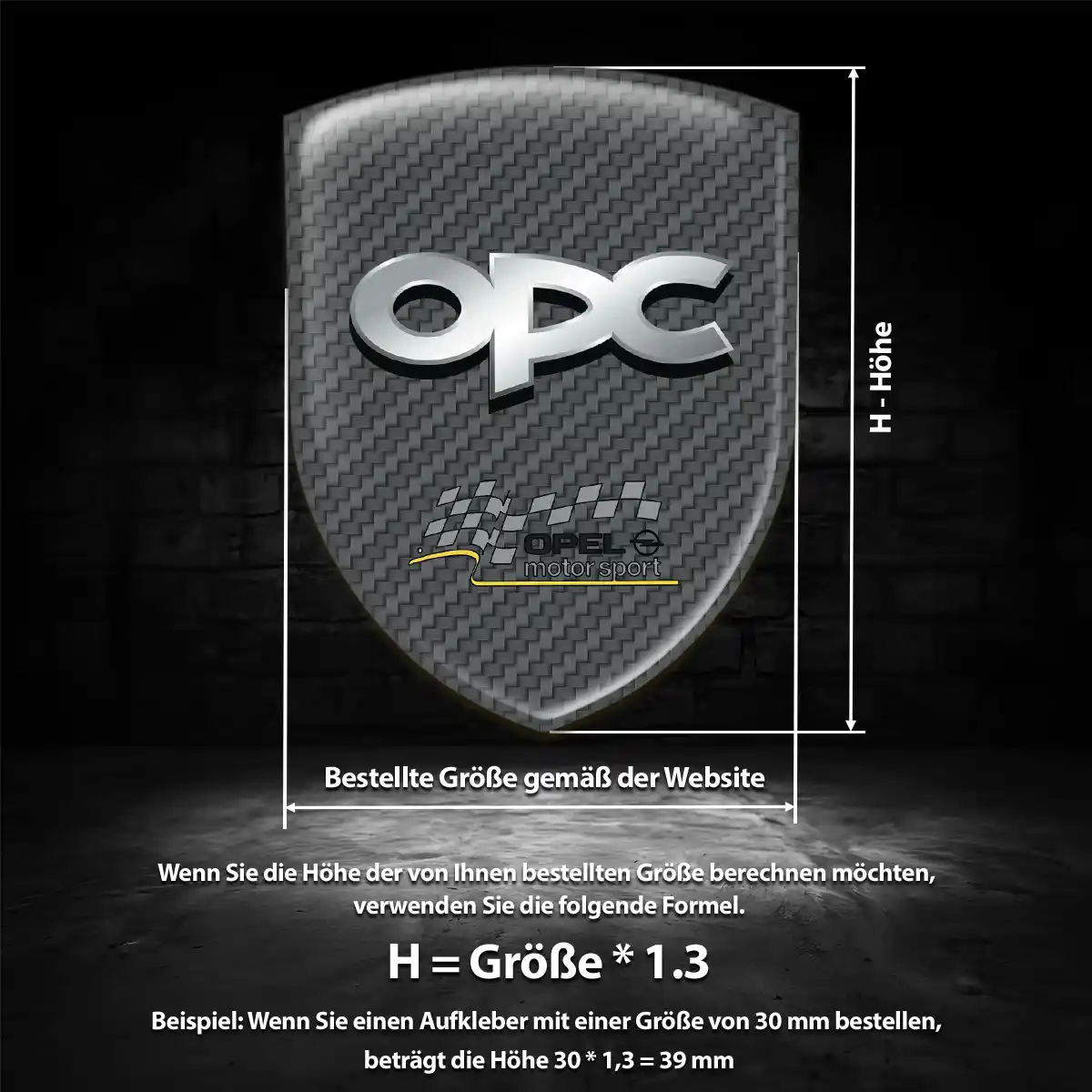 Opel Aufkleber 3D Gel Wappen Auto Markenedition