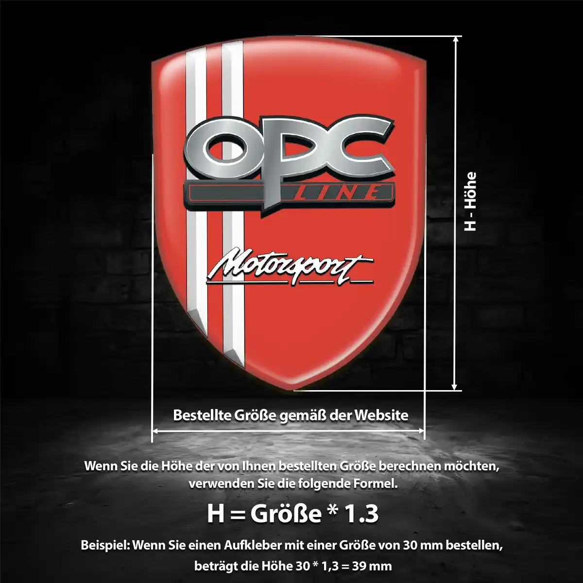 Opel Aufkleber 3D Gel Wappen Erstklassige Qualität