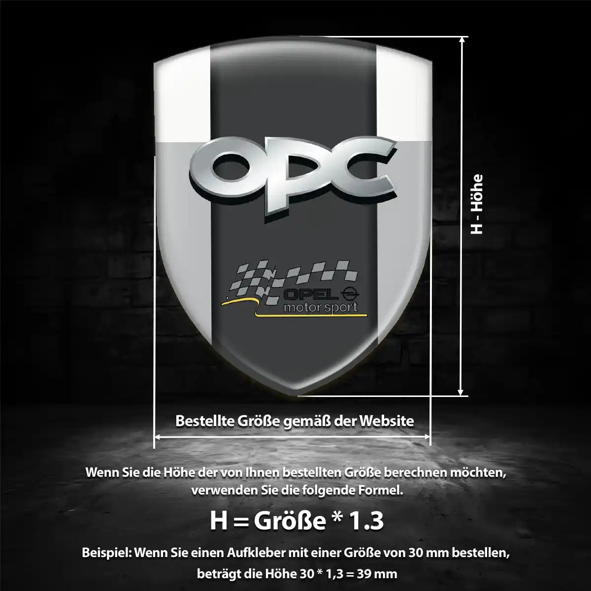 Opel Aufkleber 3D Gel Wappen Hohe Qualität