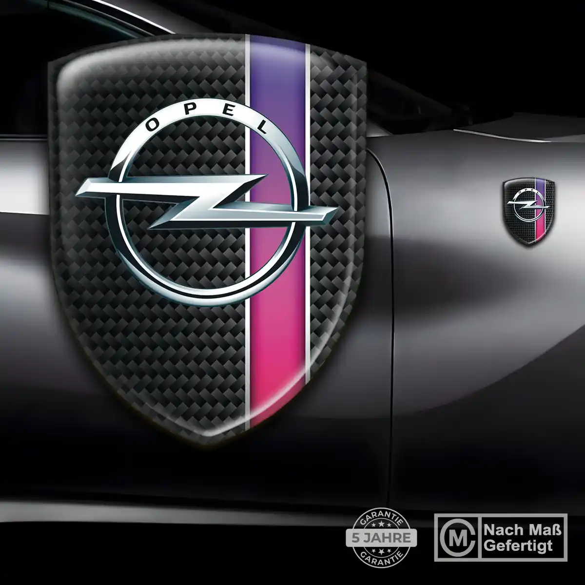 Opel Aufkleber 3D Gel Wappen Luxus-Edition