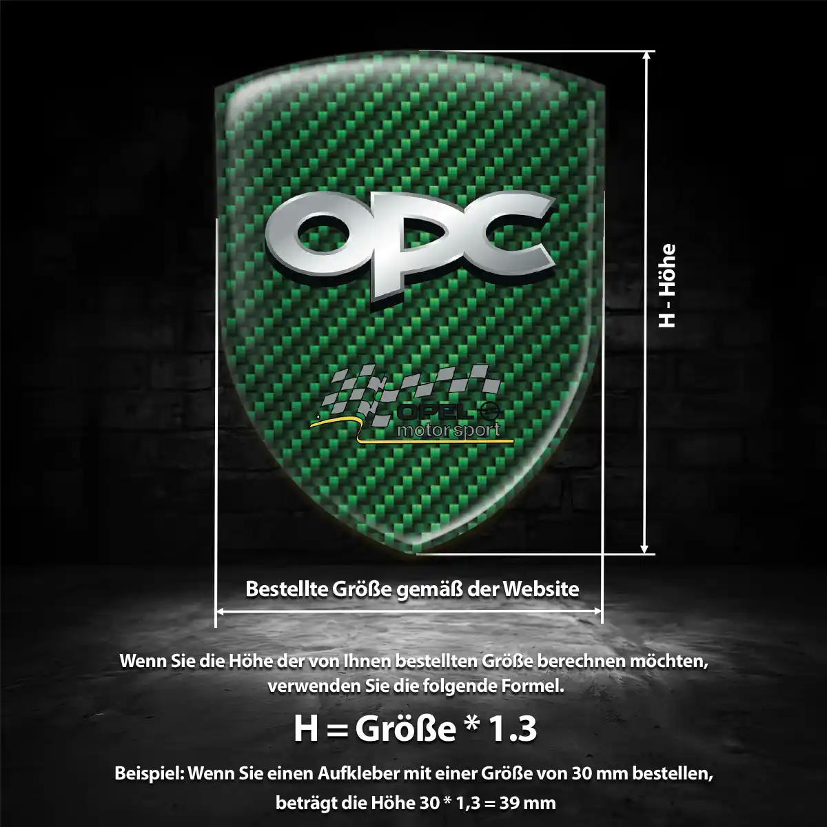 Opel Aufkleber 3D Gel Wappen Markenedition