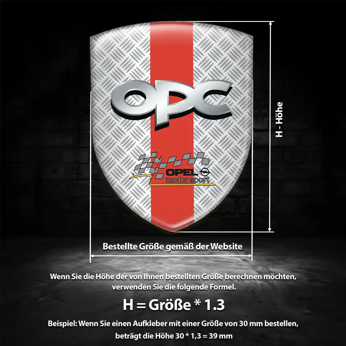 Opel Aufkleber 3D Gel Wappen Premium-Edition