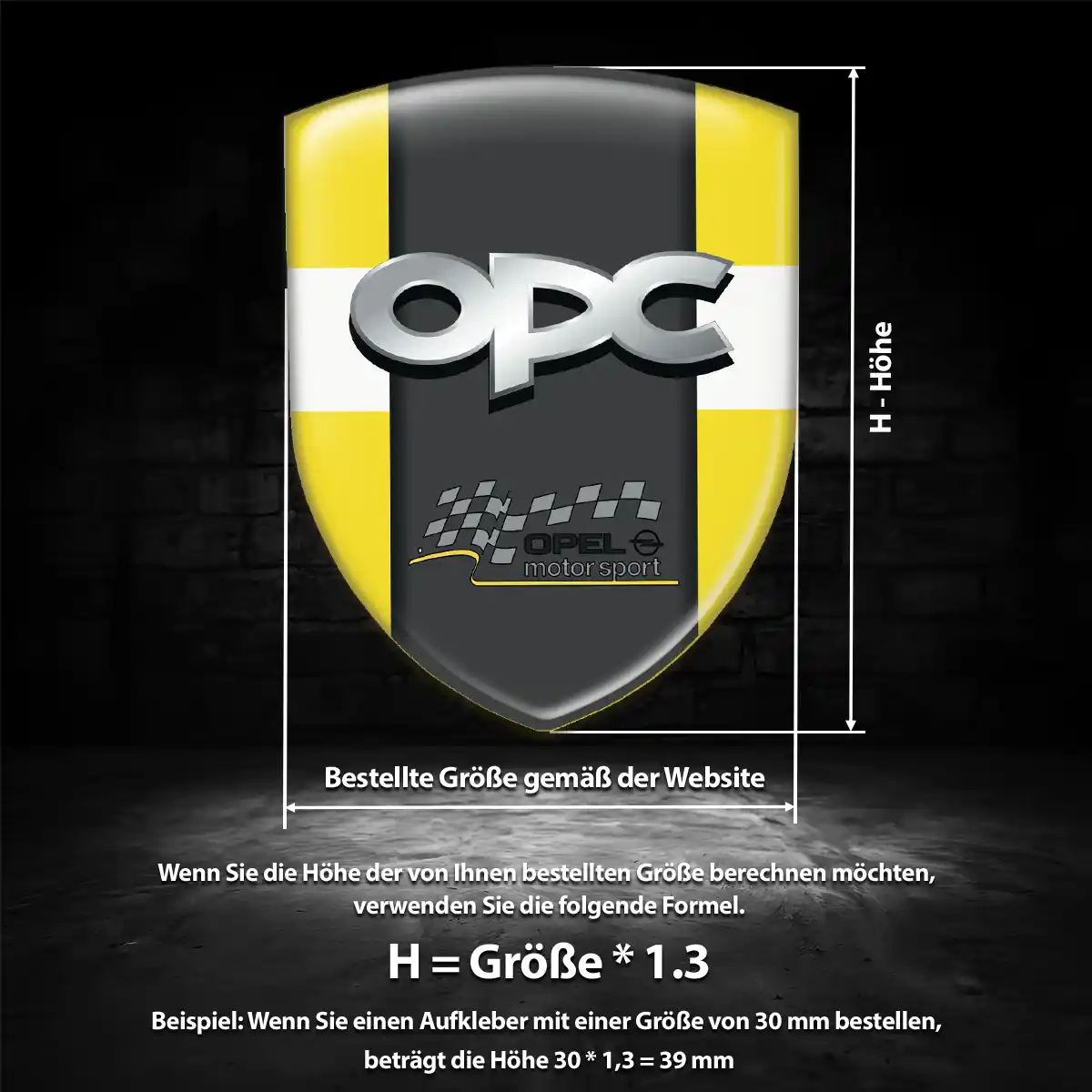 Opel Aufkleber Anspruchsvolles Design