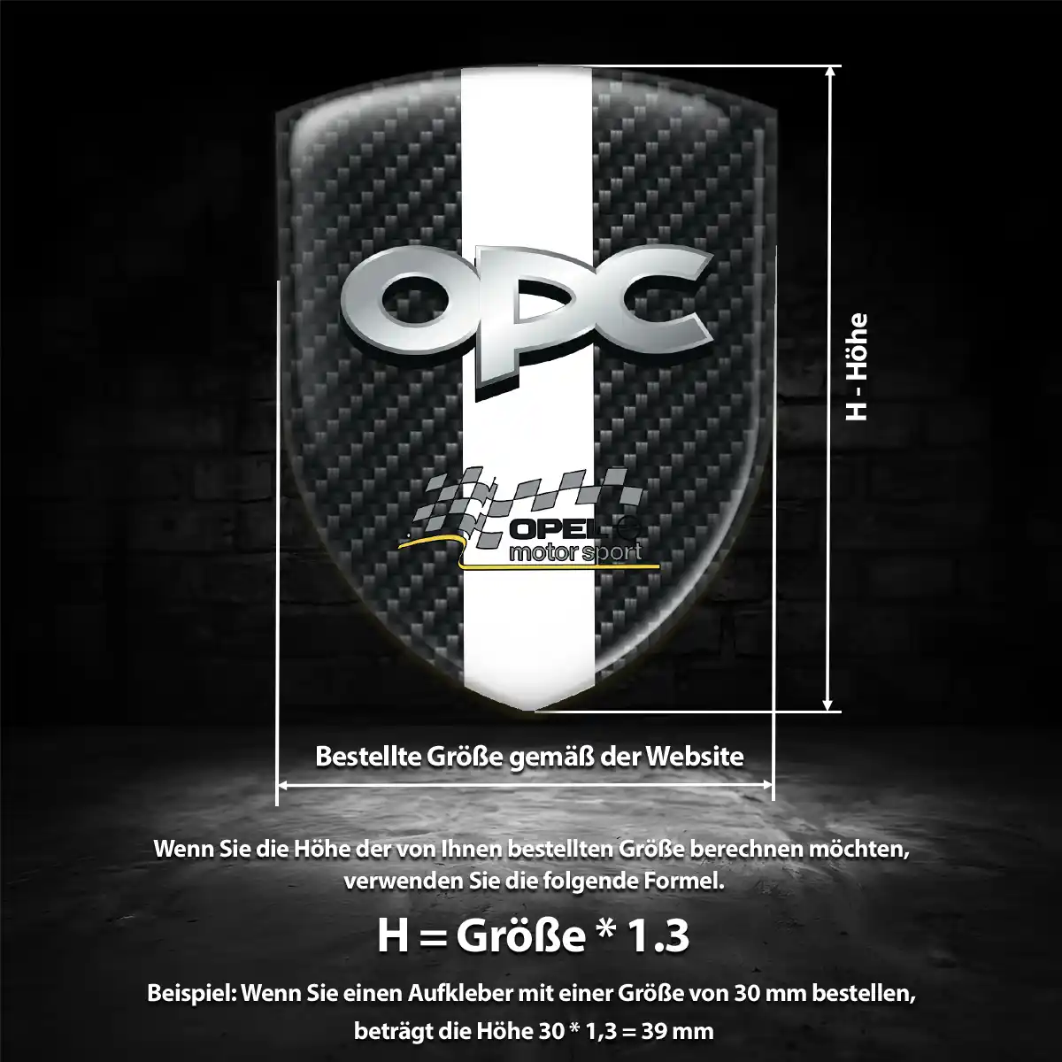 Opel Aufkleber Ausdrucksstarkes Design