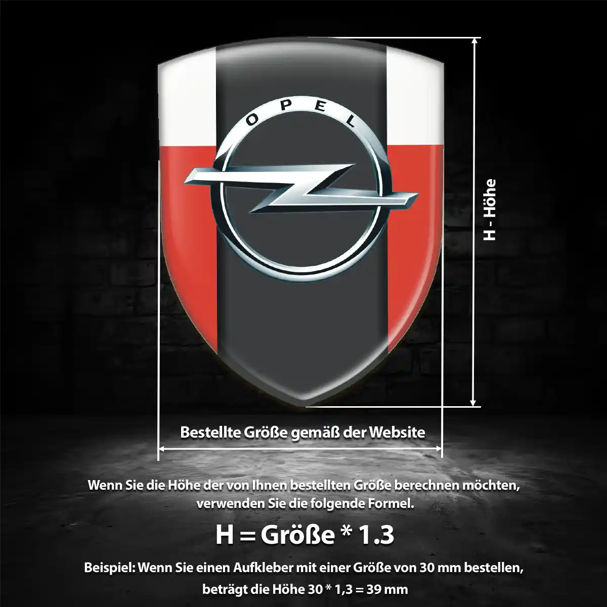 Opel Aufkleber Auto Edles Design