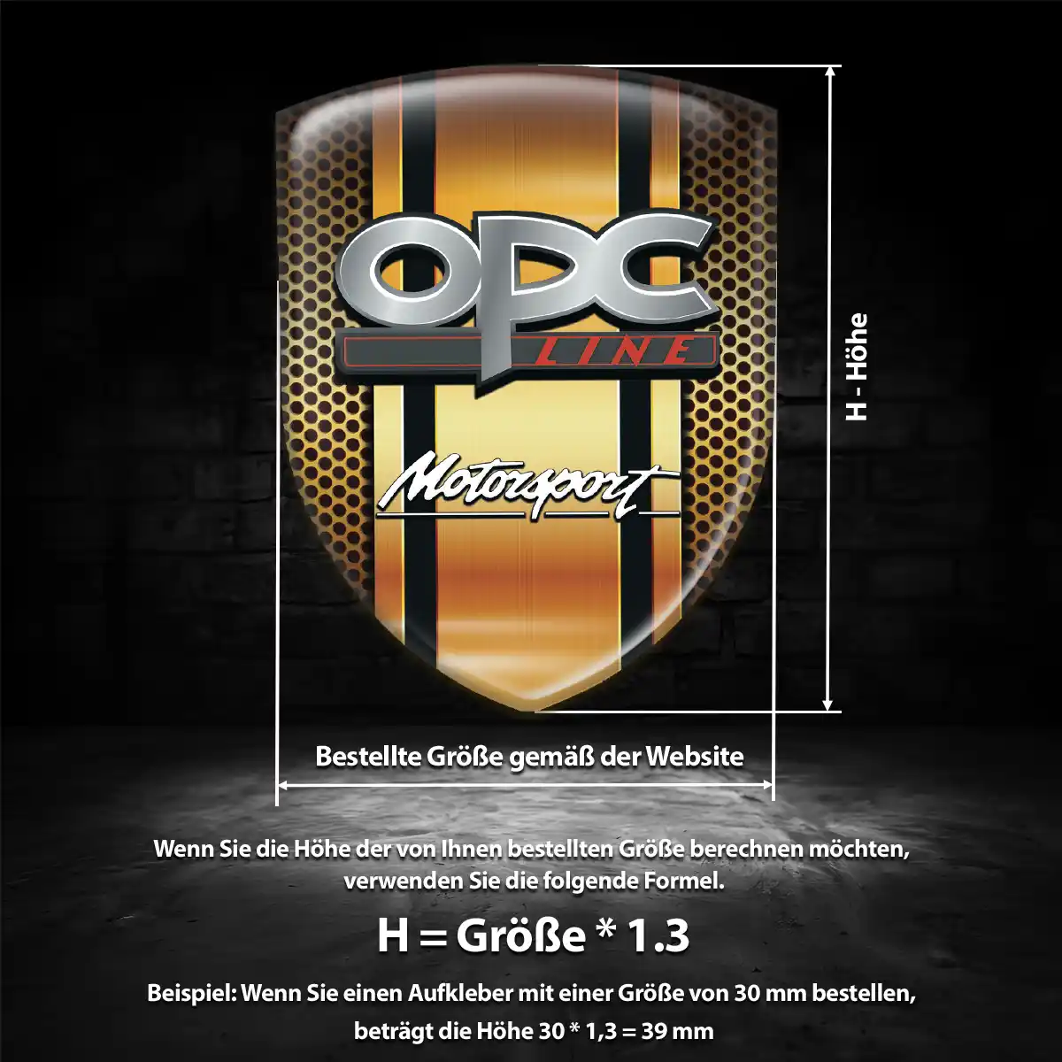 Opel Aufkleber Edles Design
