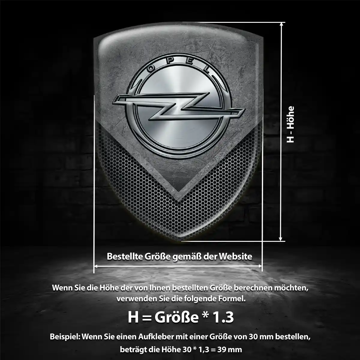 Opel Aufkleber Elegantes Design