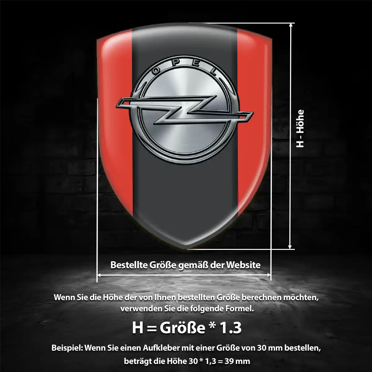 Opel Aufkleber Emblem Anspruchsvolles Design