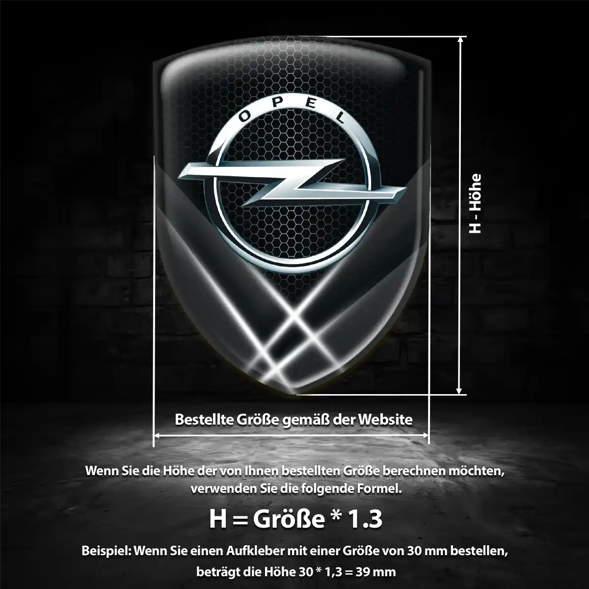 Opel Aufkleber Emblem Auto Edles Design