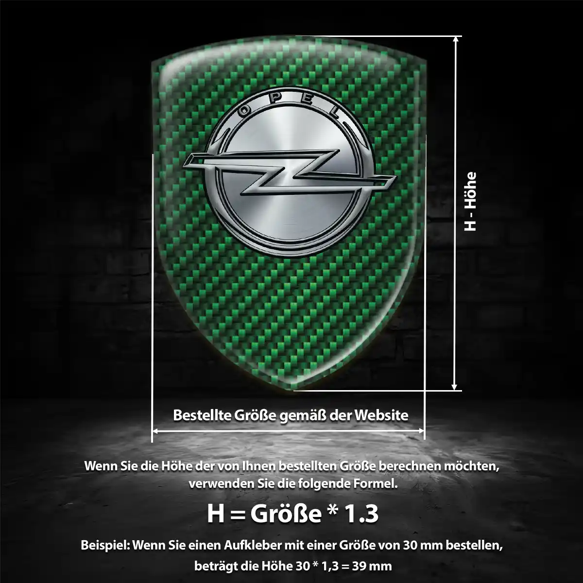 Opel Aufkleber Emblem Auto Markenedition