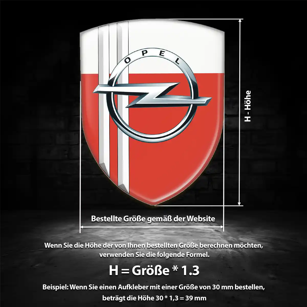 Opel Aufkleber Emblem Auto Stilvolles Design
