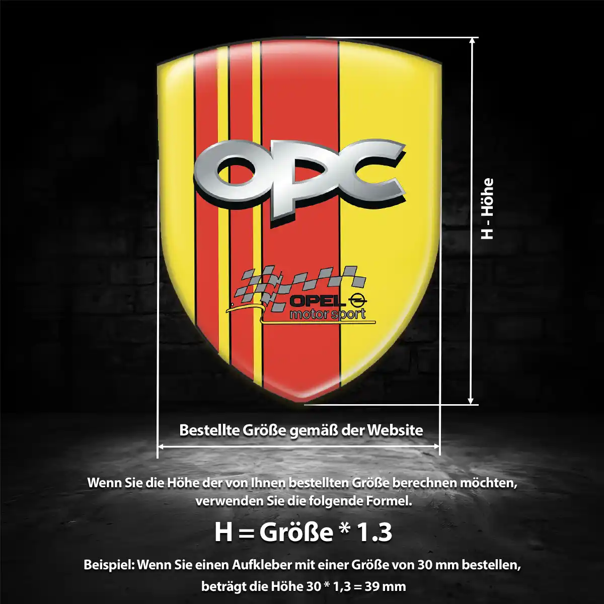Opel Aufkleber Emblem Exterieurdesign
