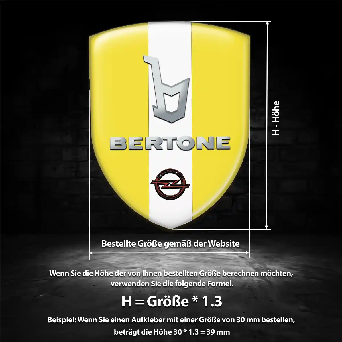 Opel Aufkleber Emblem Hohe Qualität