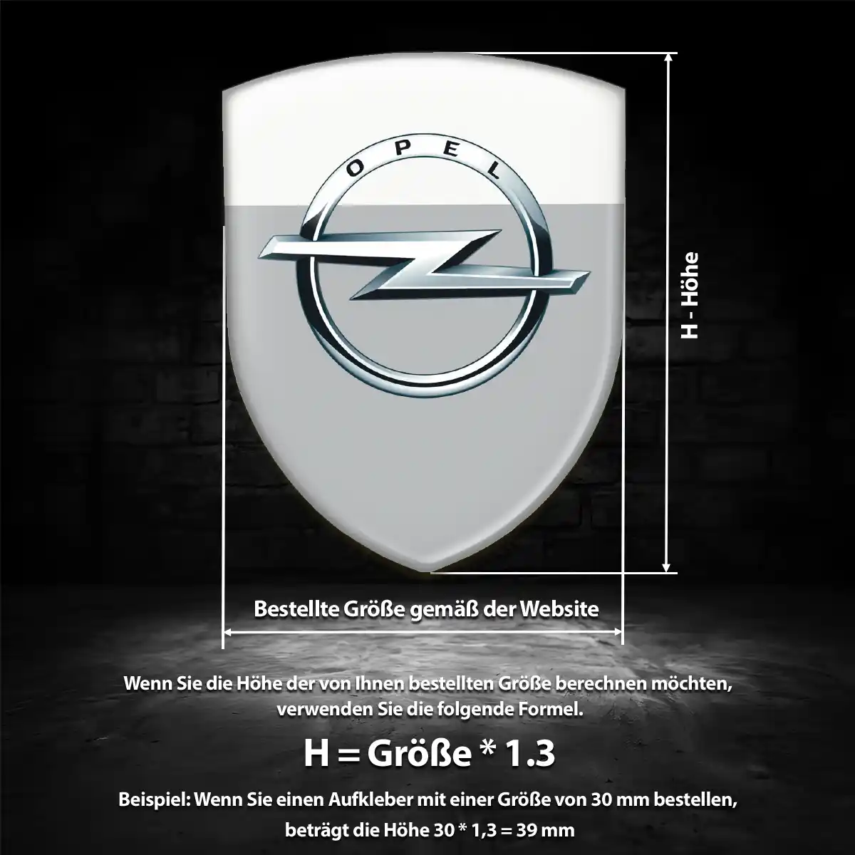 Opel Aufkleber Emblem Wappen Anspruchsvolles Design