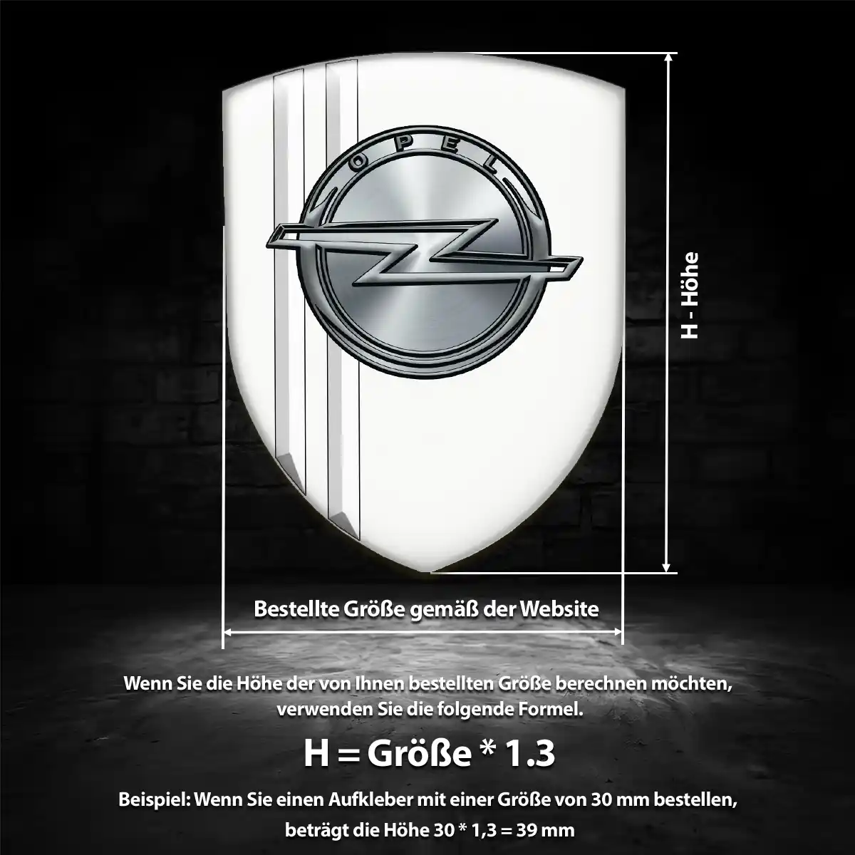 Opel Aufkleber Embleme Silikon Auto Limitierte Auflage