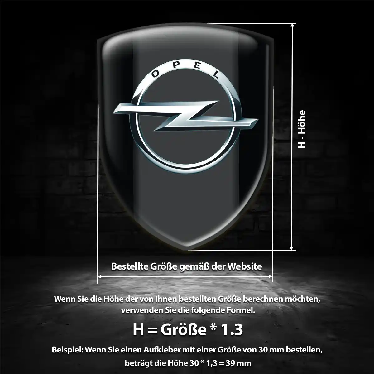 Opel Aufkleber Embleme Silikon Limitierte Auflage