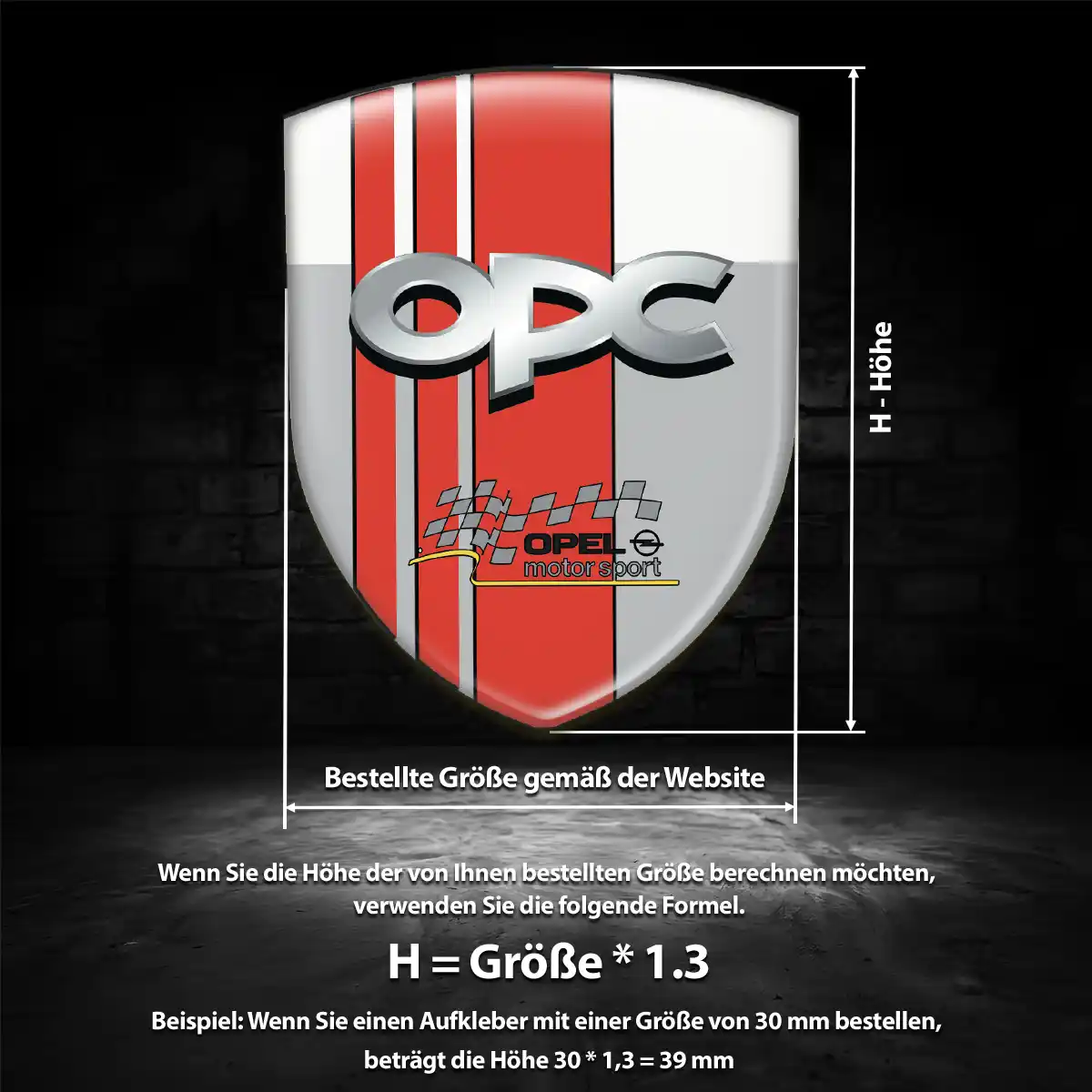 Opel Aufkleber Embleme Silikon Premiumqualität