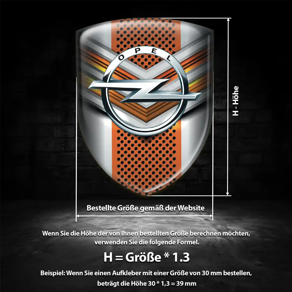 Opel Aufkleber Embleme Silikon Stilvolles Design