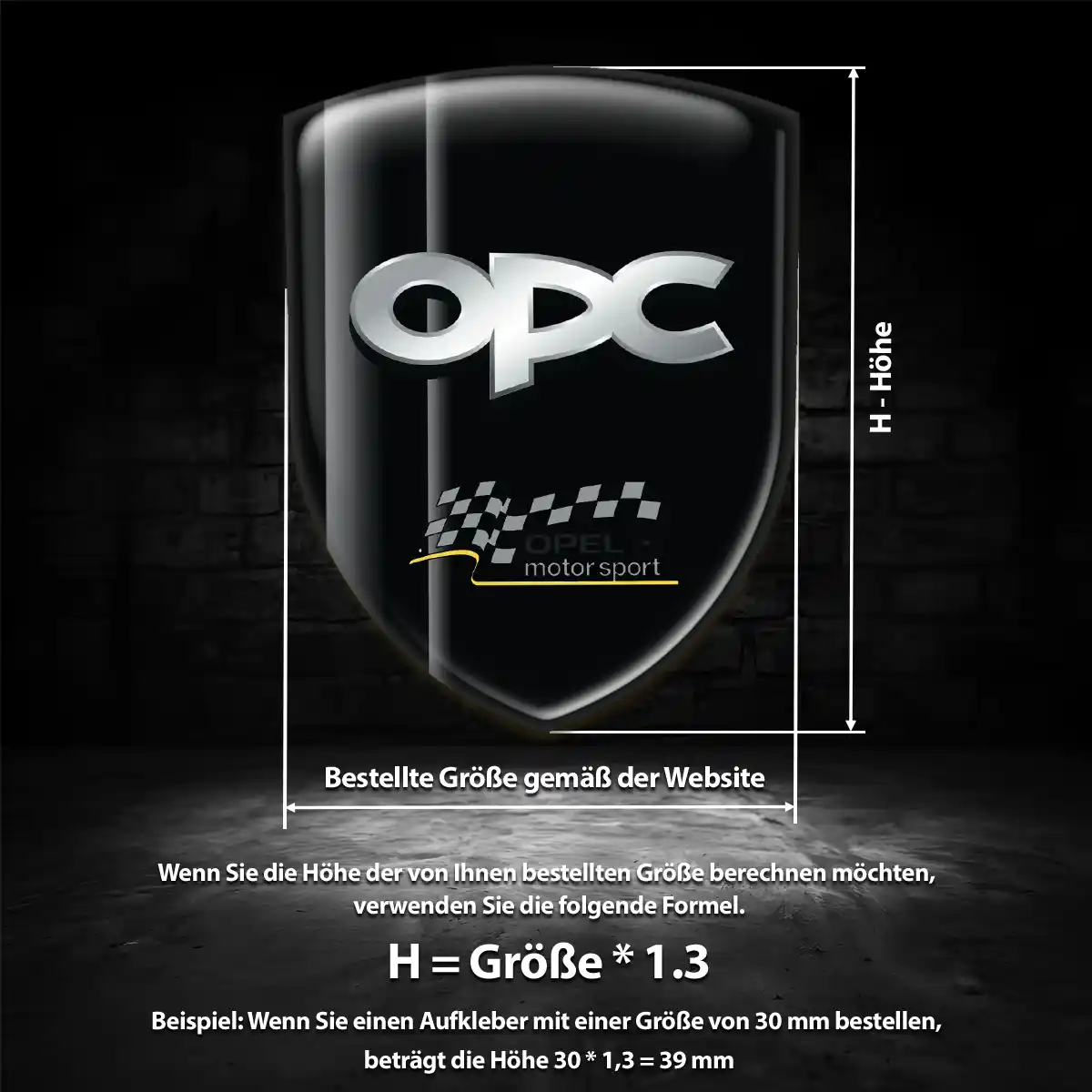 Opel Aufkleber Exterieurdesign