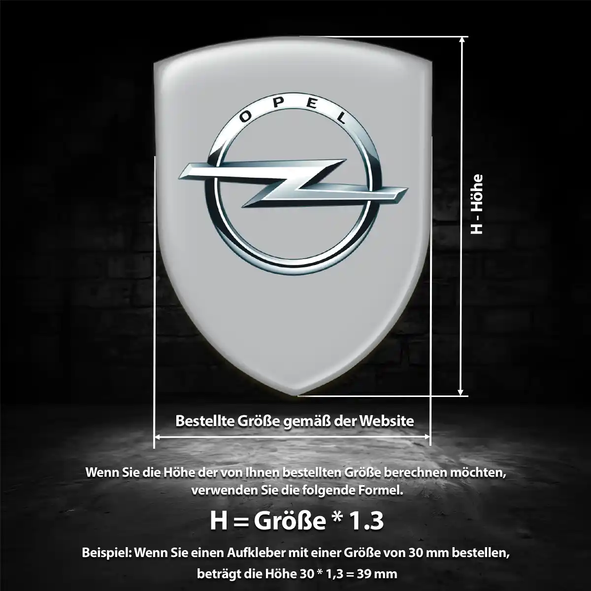 Opel Aufkleber Silikon Embleme Auto Tuningfahrzeug