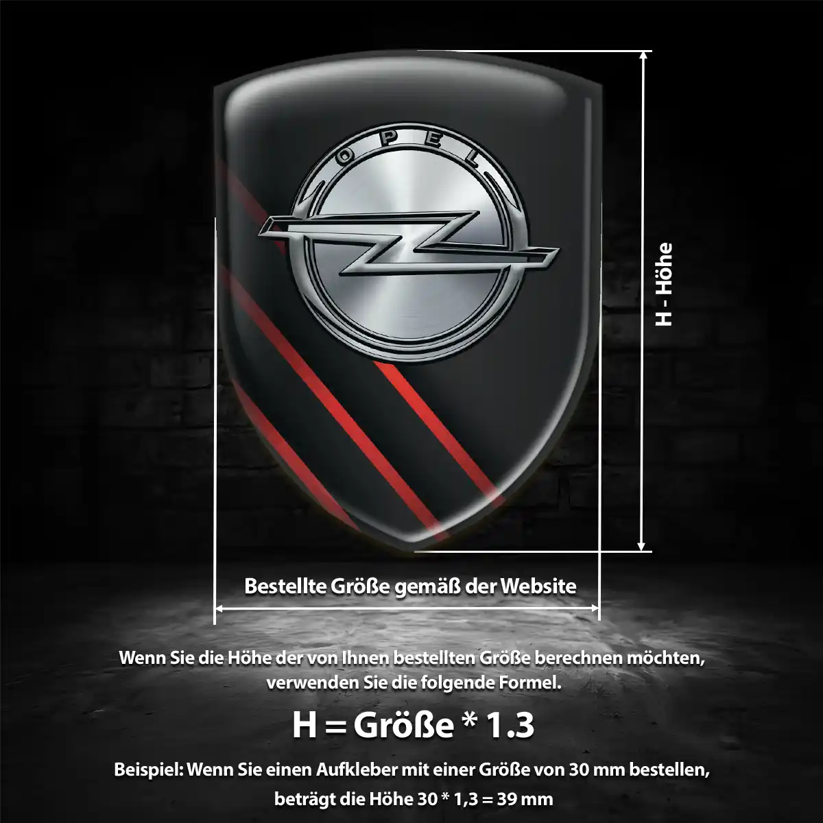 Opel Aufkleber Silikon Embleme Elegantes Design