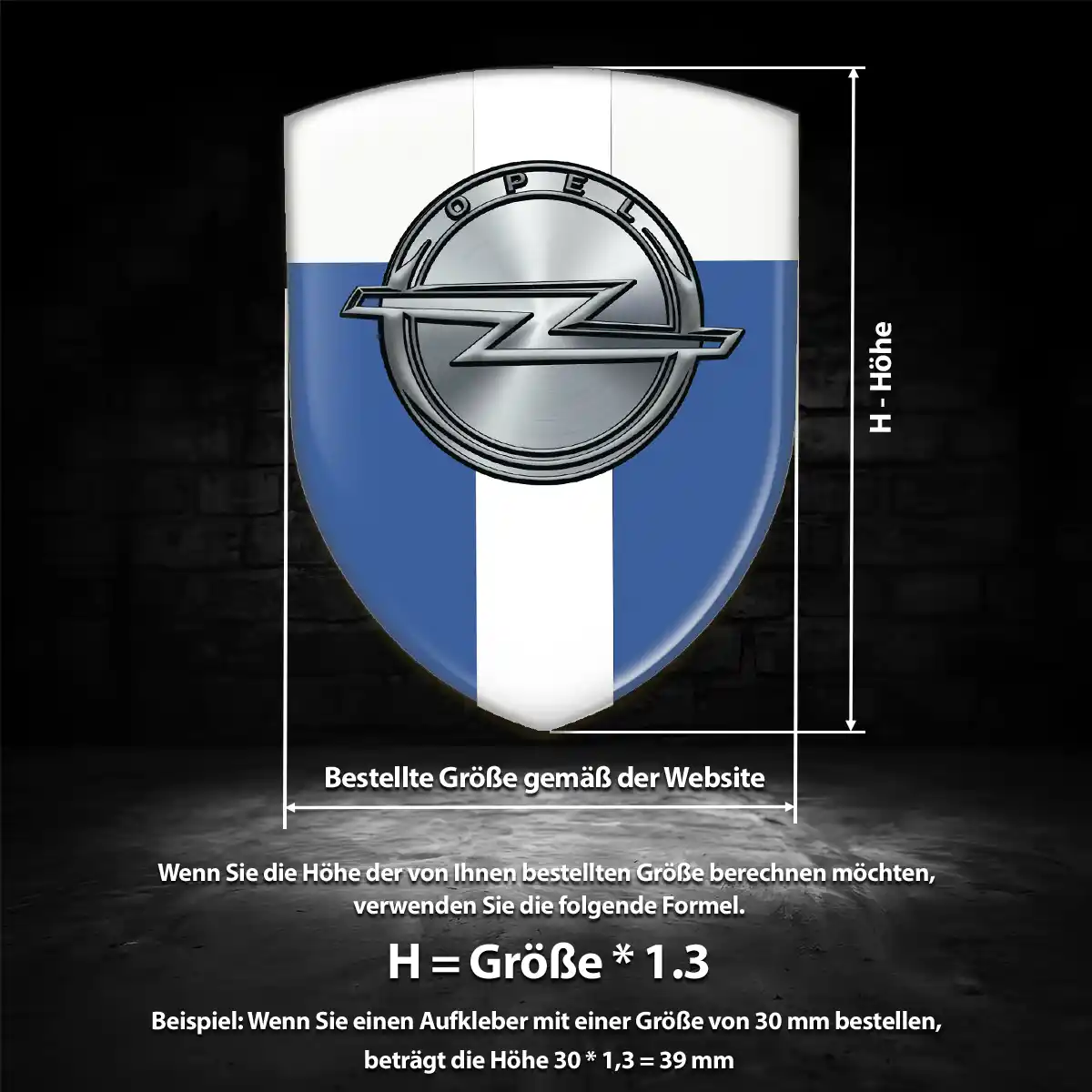 Opel Aufkleber Silikon Embleme Erstklassige Qualität