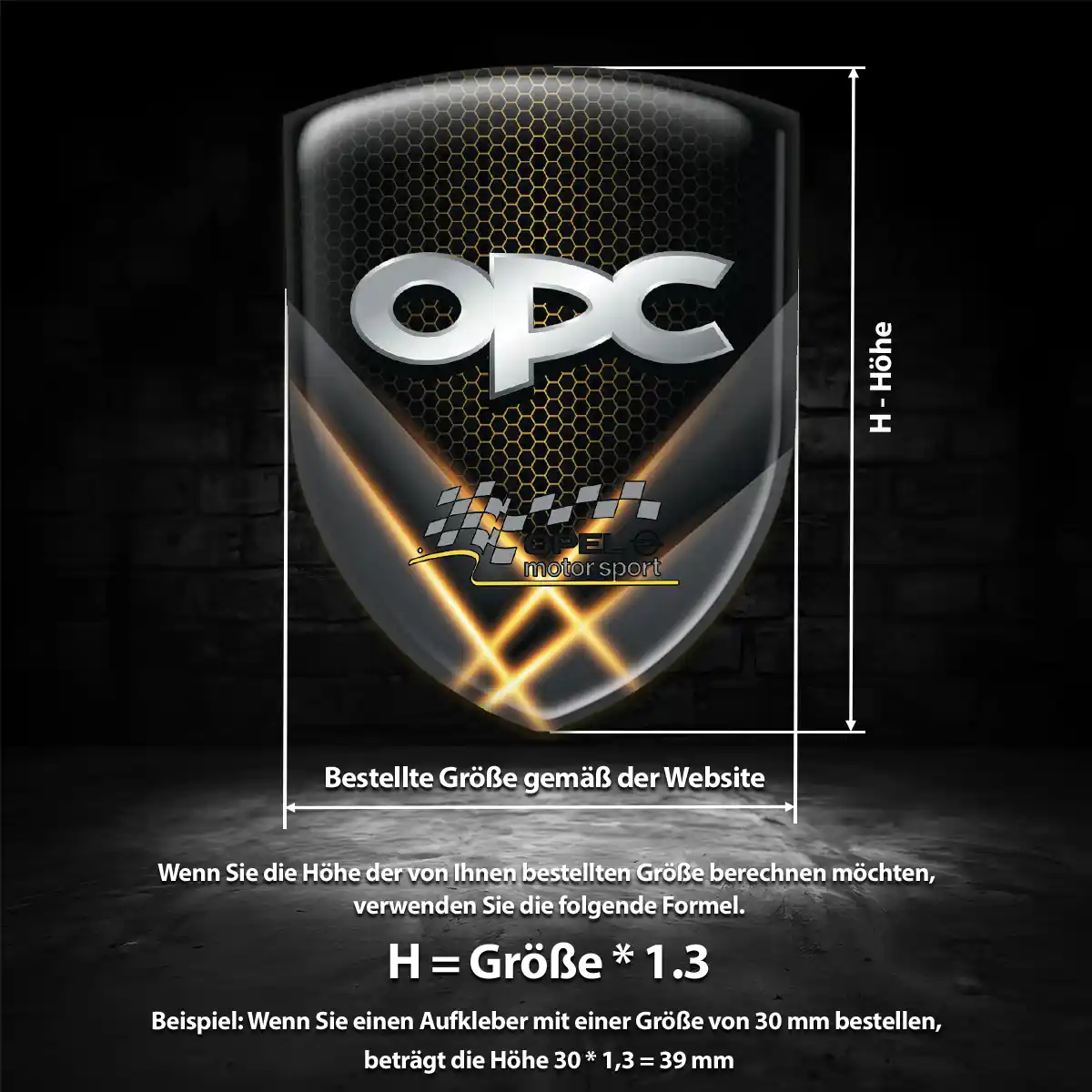 Opel Aufkleber Silikon Embleme Exterieurdesign