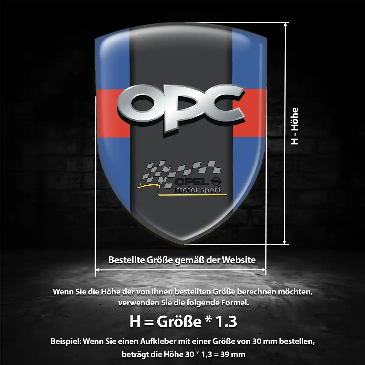 Opel Aufkleber Silikon Embleme Limitierte Auflage