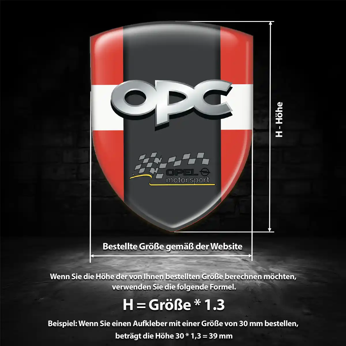 Opel Aufkleber Wappen Ausdrucksstarkes Design