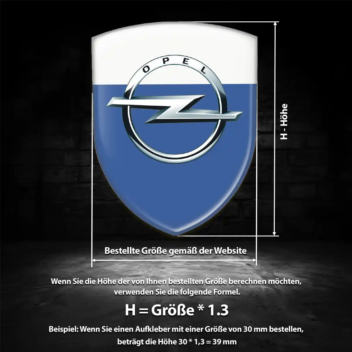 Opel Aufkleber Wappen Auto Elegantes Design