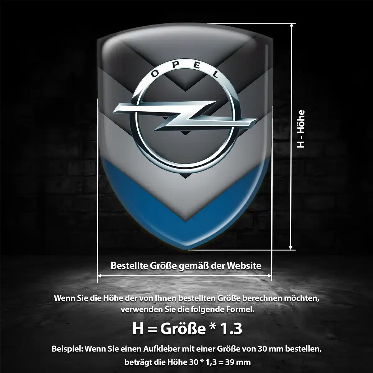 Opel Aufkleber Wappen Emblem Auto Exterieurdesign