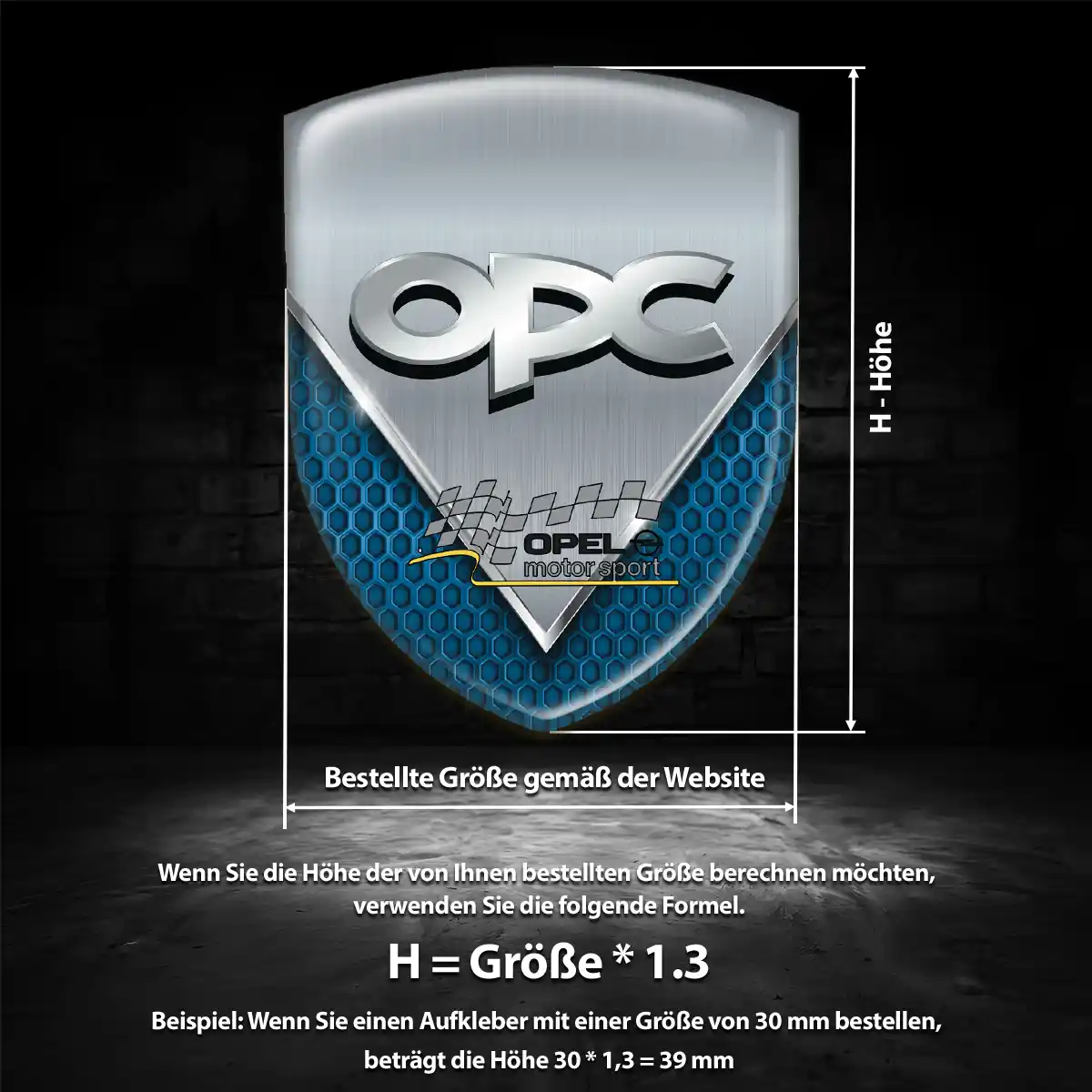 Opel Aufkleber Wappen Emblem Exterieurdesign