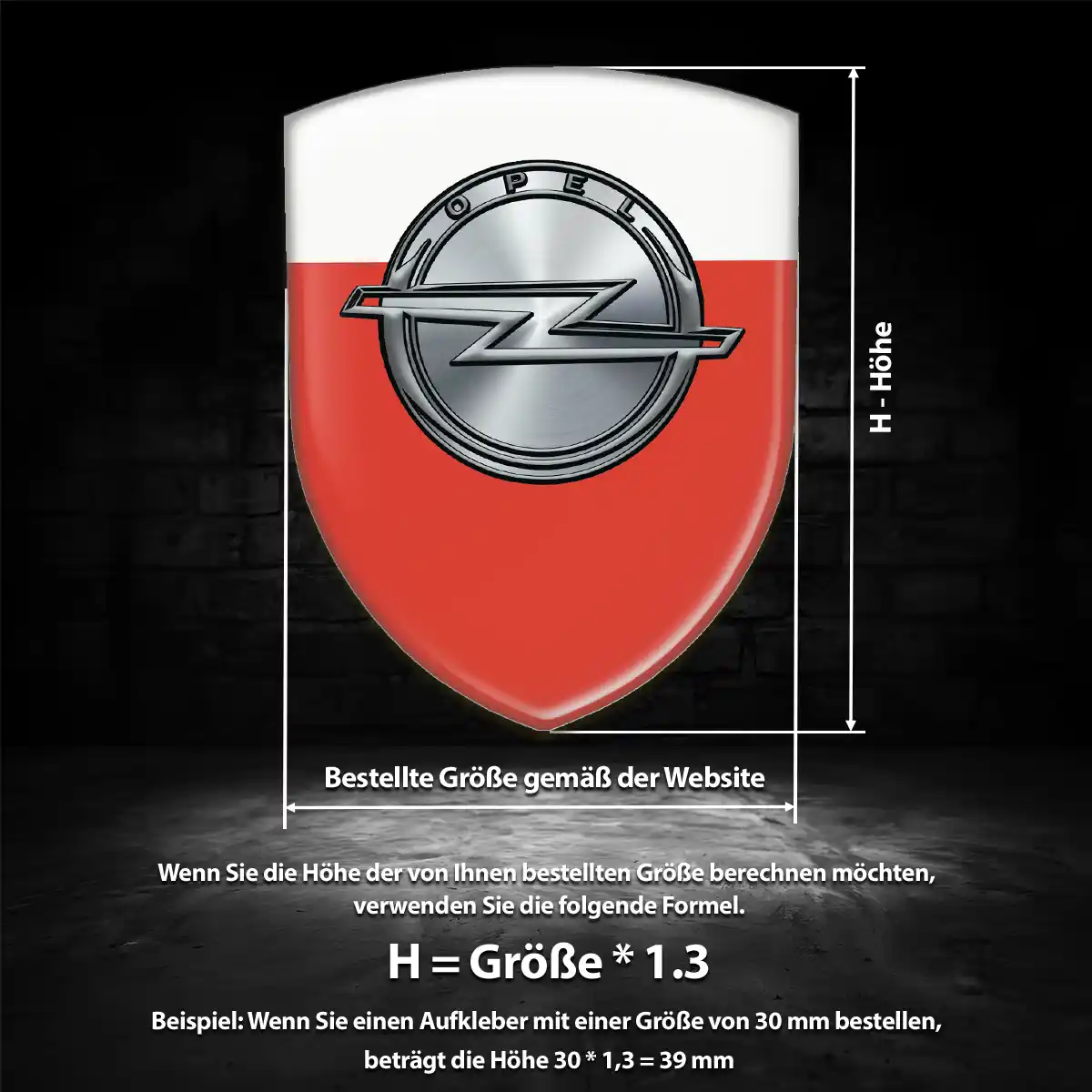 Opel Aufkleber Wappen Emblem Markenedition